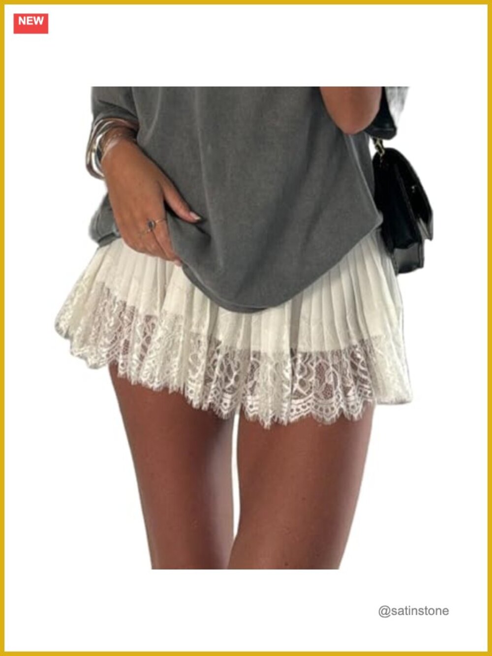 Women's Lace Mini Skirt Pleated Ruffle Tiered Slip Skirt Y2k